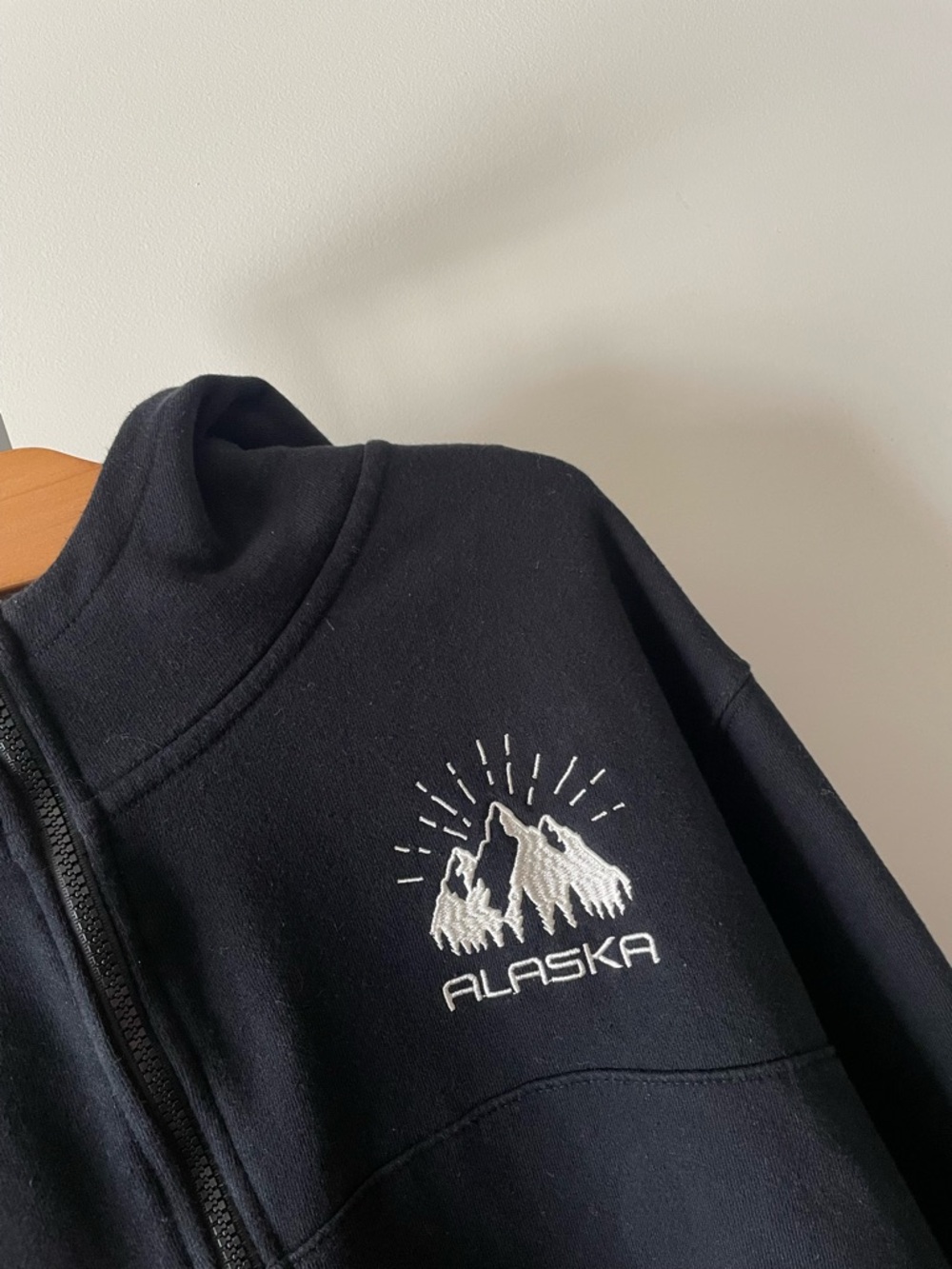 Alaska Souvenir Zip Up Hoodie Unisex Travel Oversized Relaxed Mens XXL